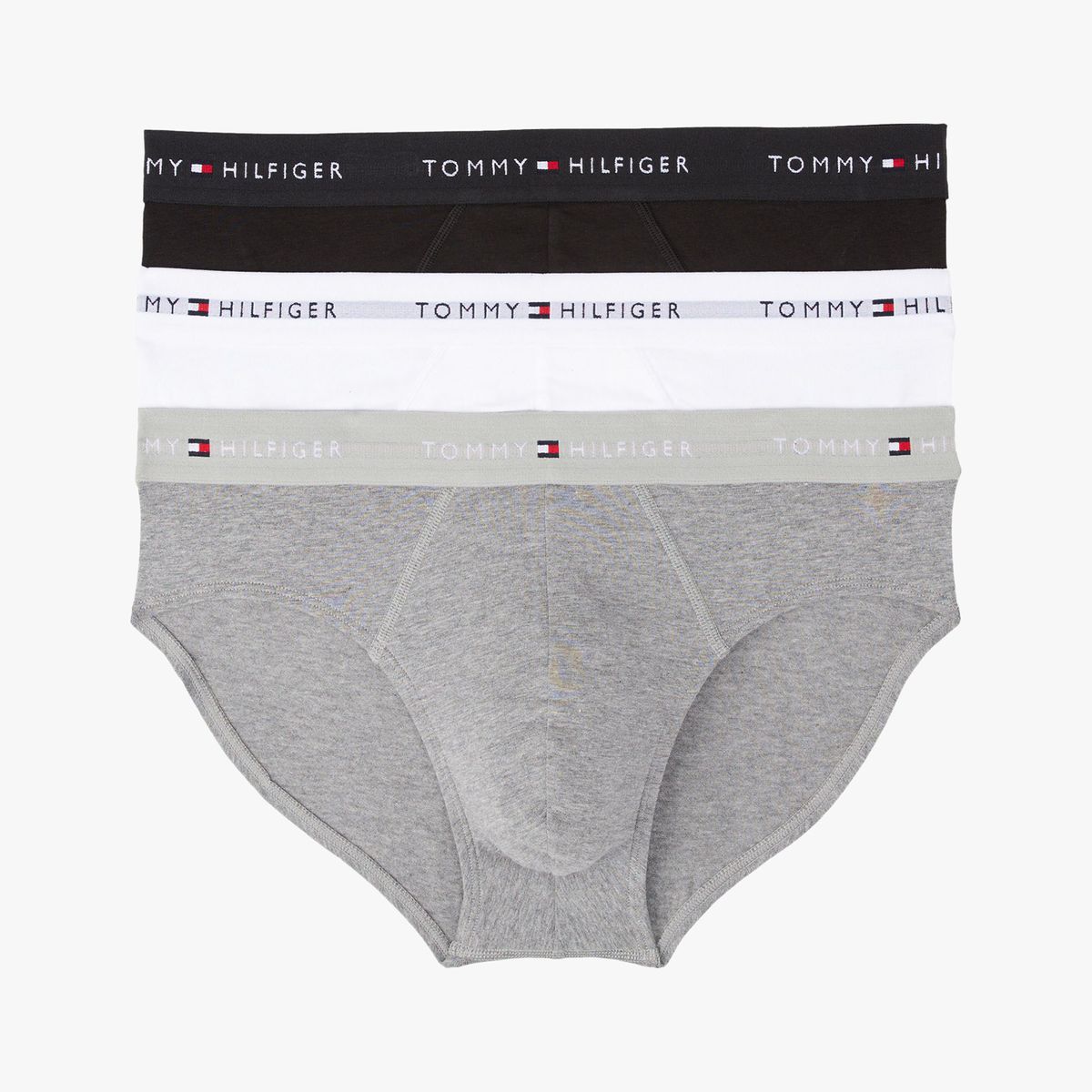 TOMMY HILFIGER - Pack De 3 Calzoncillos Slip Signature Multicolor Tommy Hilfiger