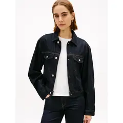 TOMMY HILFIGER - Chaqueta Denim Con Logo Azul
