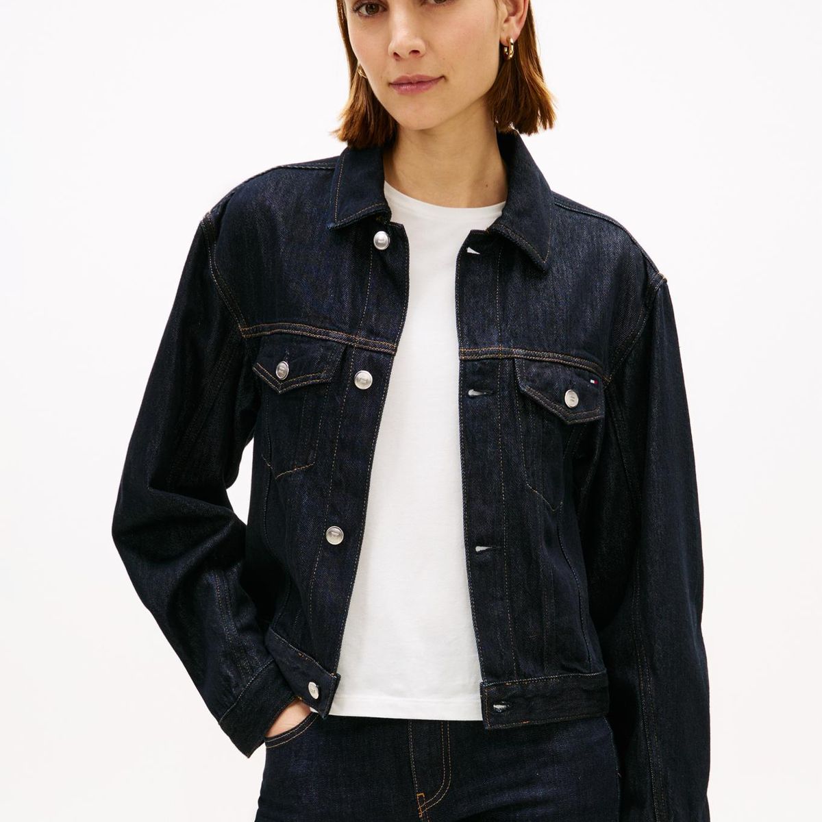 TOMMY HILFIGER - Chaqueta Denim Con Logo Azul Tommy Hilfiger
