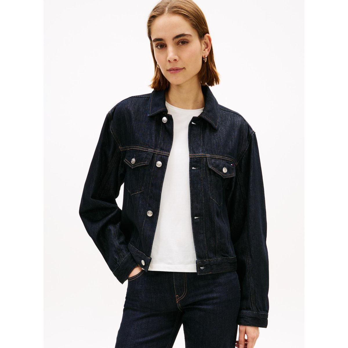 TOMMY HILFIGER - Chaqueta Denim Con Logo Azul Tommy Hilfiger