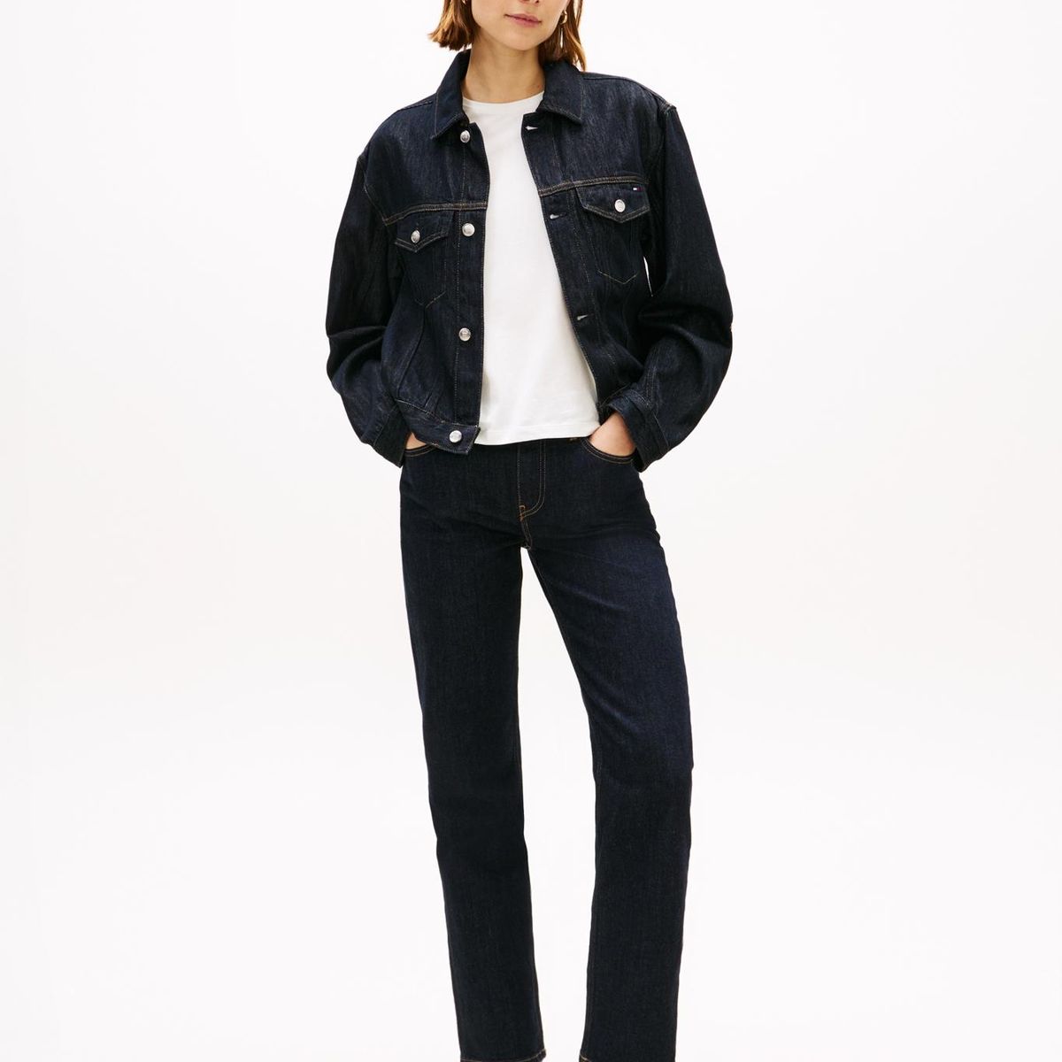 TOMMY HILFIGER - Chaqueta Denim Con Logo Azul Tommy Hilfiger