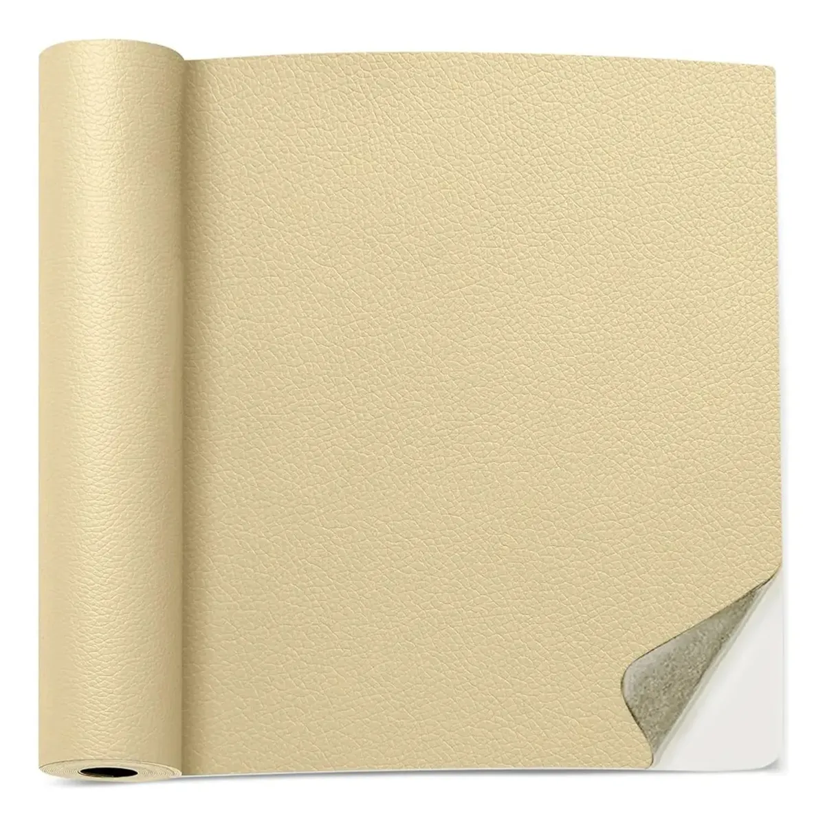 GENERICO - PACK 3 PARCHE  ECOCUERO ADHESIVO BEIGE– 50CM X 1,60CM