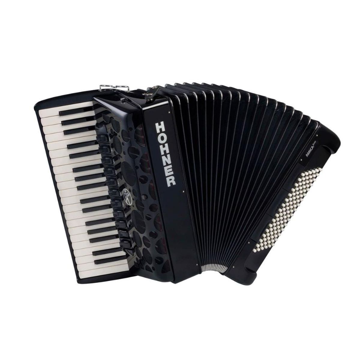 HOHNER - Acordeón Cromático Hohner Amica Forte IV 96 - Negro