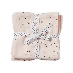 DONE BY DEAR - Set 2 Mantas Muselina Grande - Dreamy Dots - Rosa - Done by deer