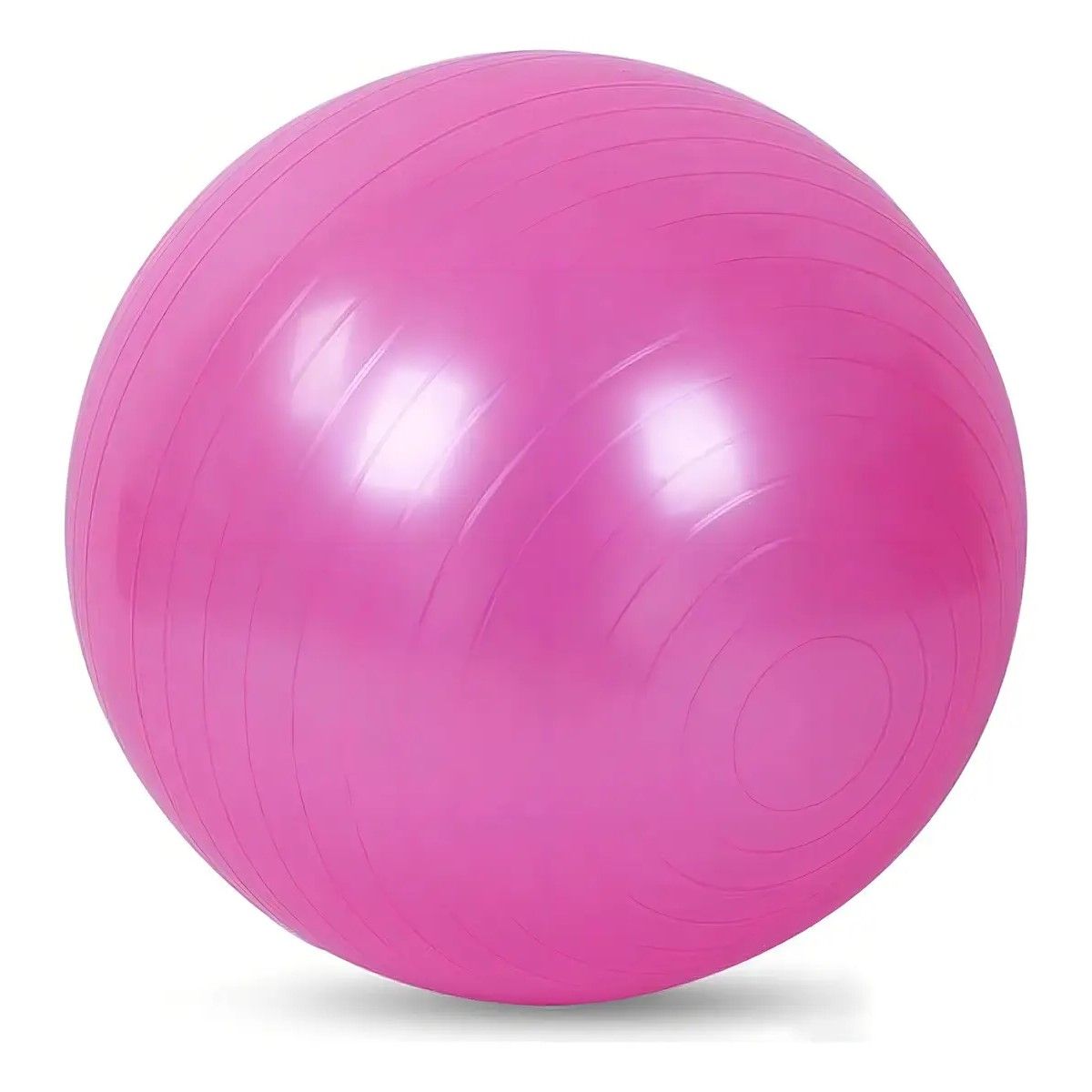 GENERICO - Pelota Balon 75 Cm Pilates Yoga + Inflador Pelotas Color Rosa BELUG