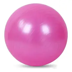 GENERICO - Pelota Balon 75 Cm Pilates Yoga + Inflador Pelotas Color Rosa BELUG