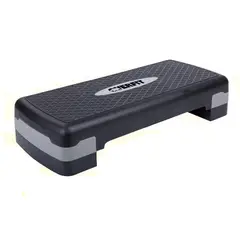 GENERICO - Step aeróbico ajustable dos niveles antideslizante color negro BELUG