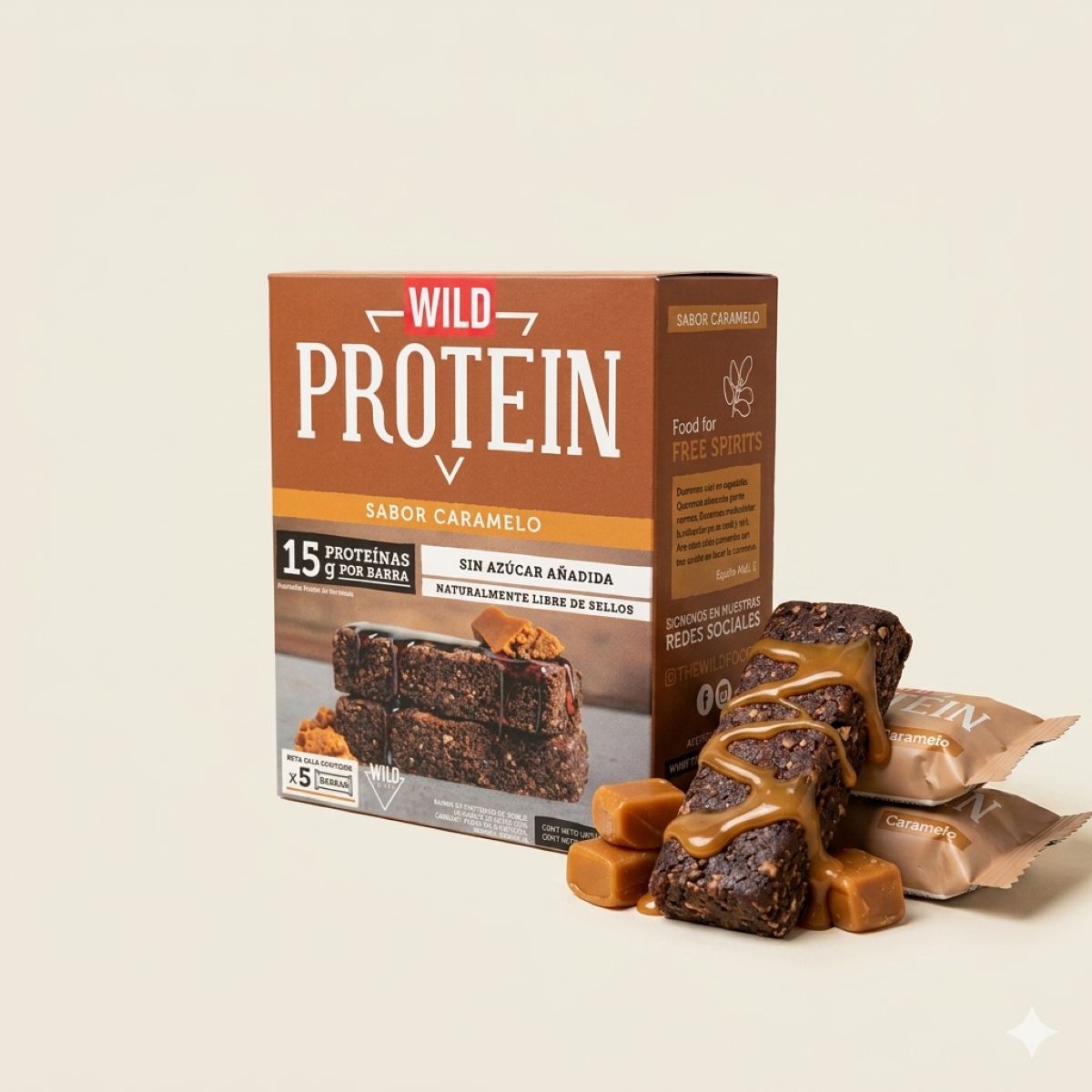 GENERICO - Wild Protein Caramelo 5 Unidades