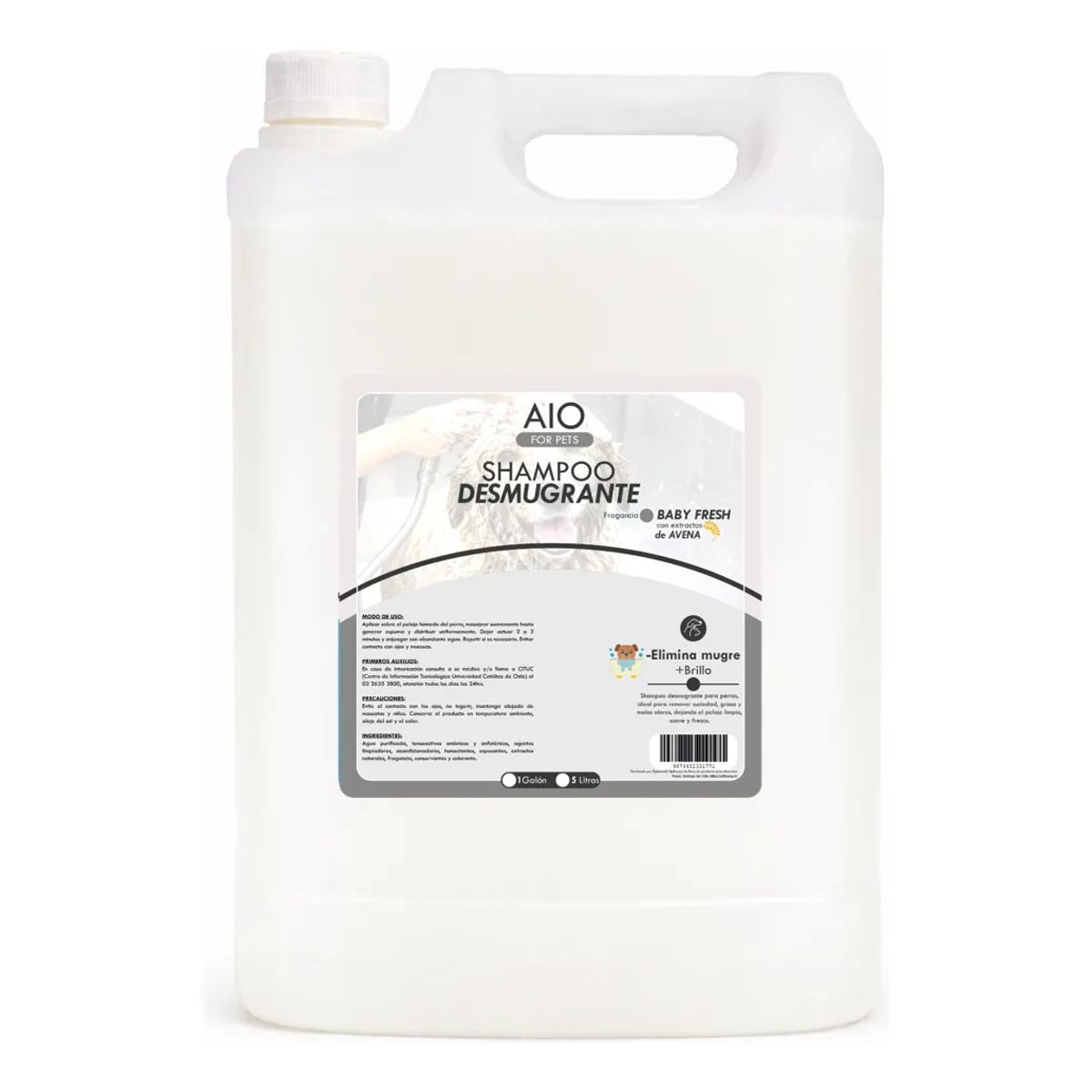 GENERICO - Shampoo Desmugrante Para Perros Hipoalergénico 5 Litros