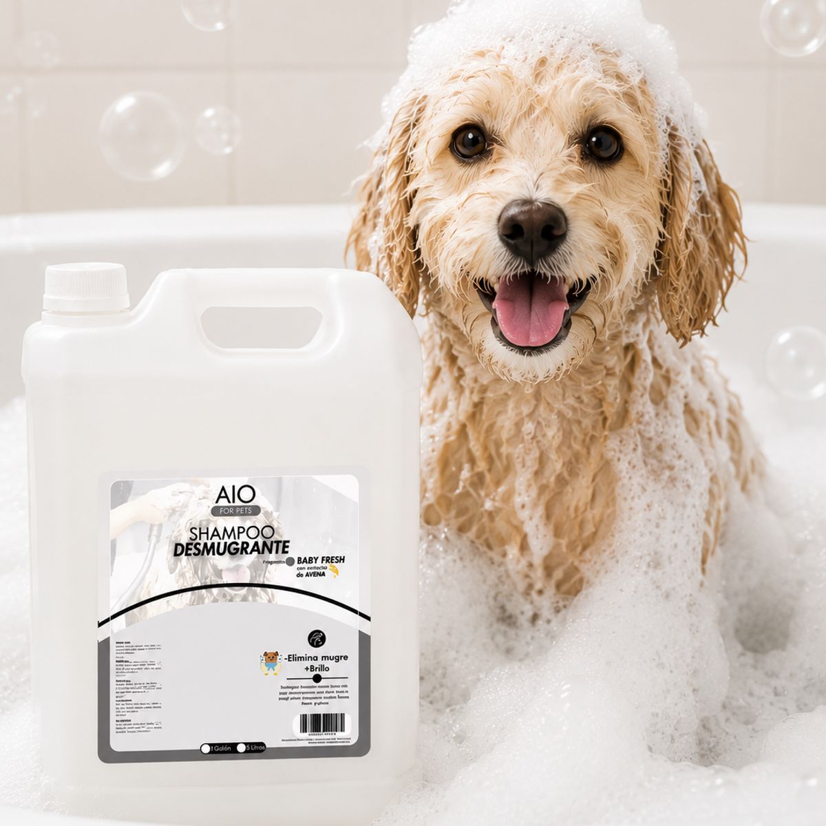 GENERICO - Shampoo Desmugrante Para Perros Hipoalergénico 5 Litros