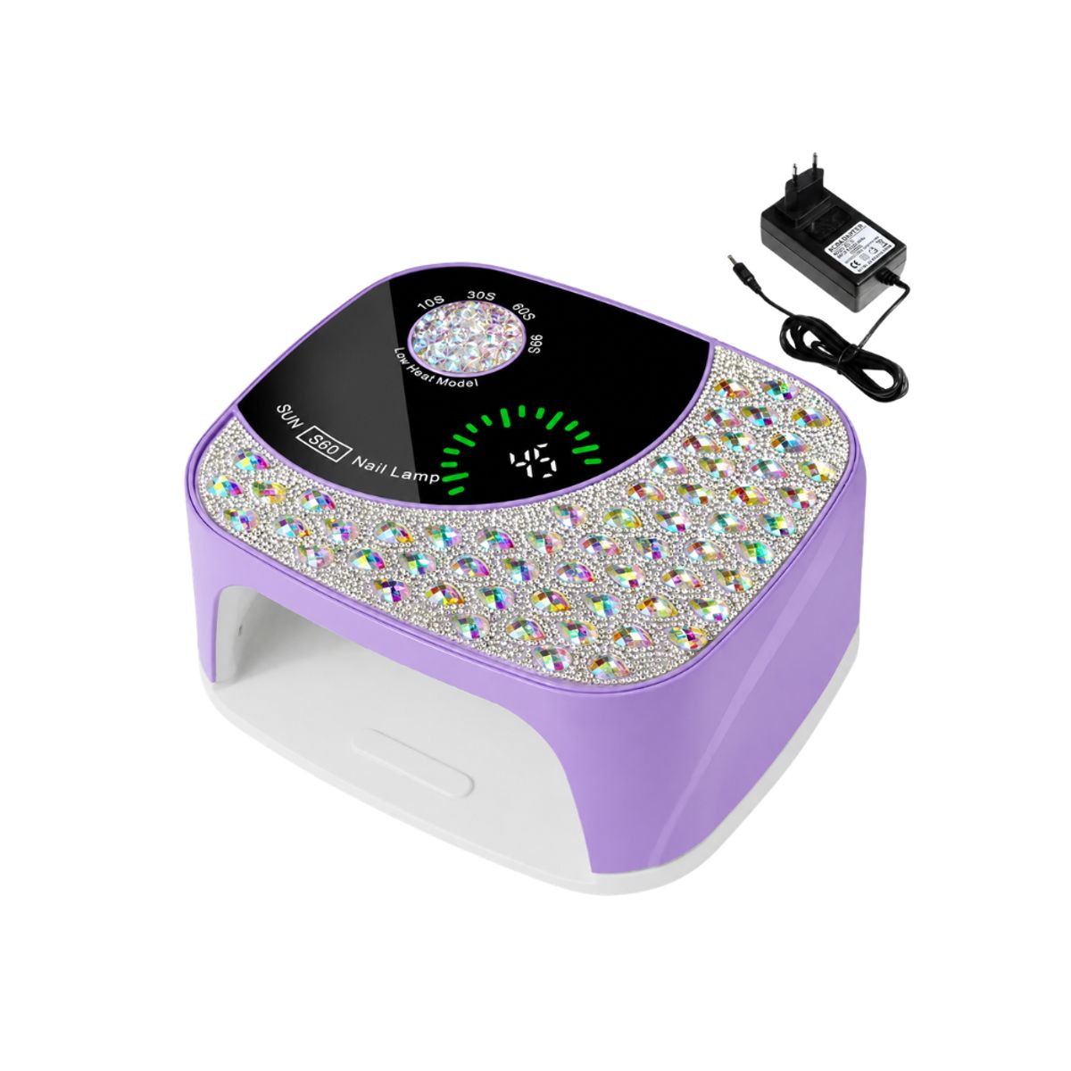 SUN - Lámpara de Uñas Profesional SUN S60 LEDUV 168W Lila