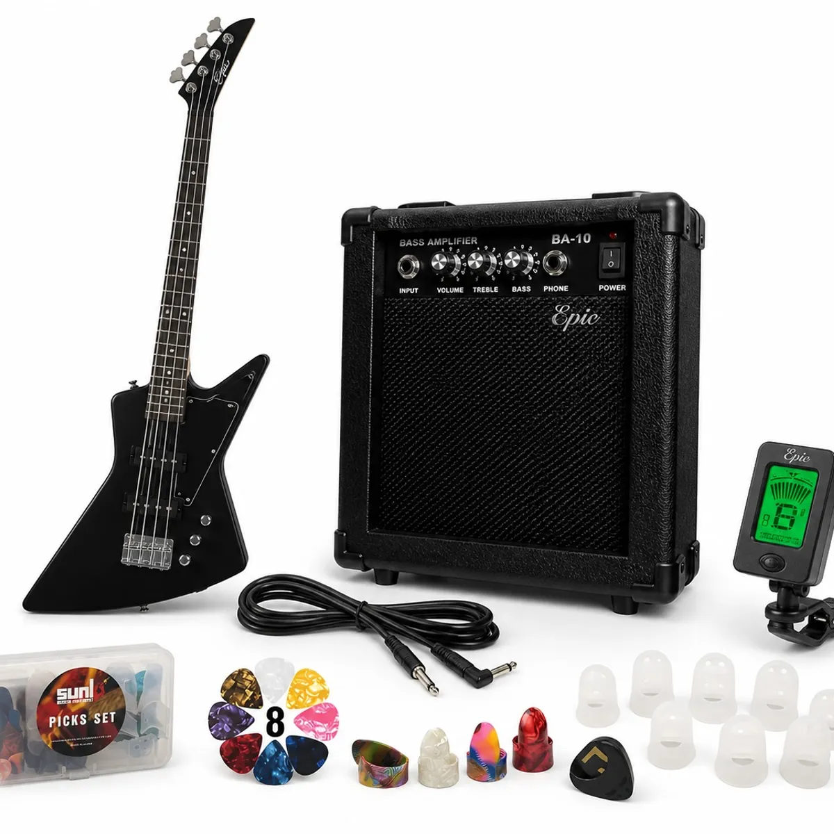 EPIC - Pack Bajo Electrico Epic EXP 46 Pulgadas Con Amplificador de Watts