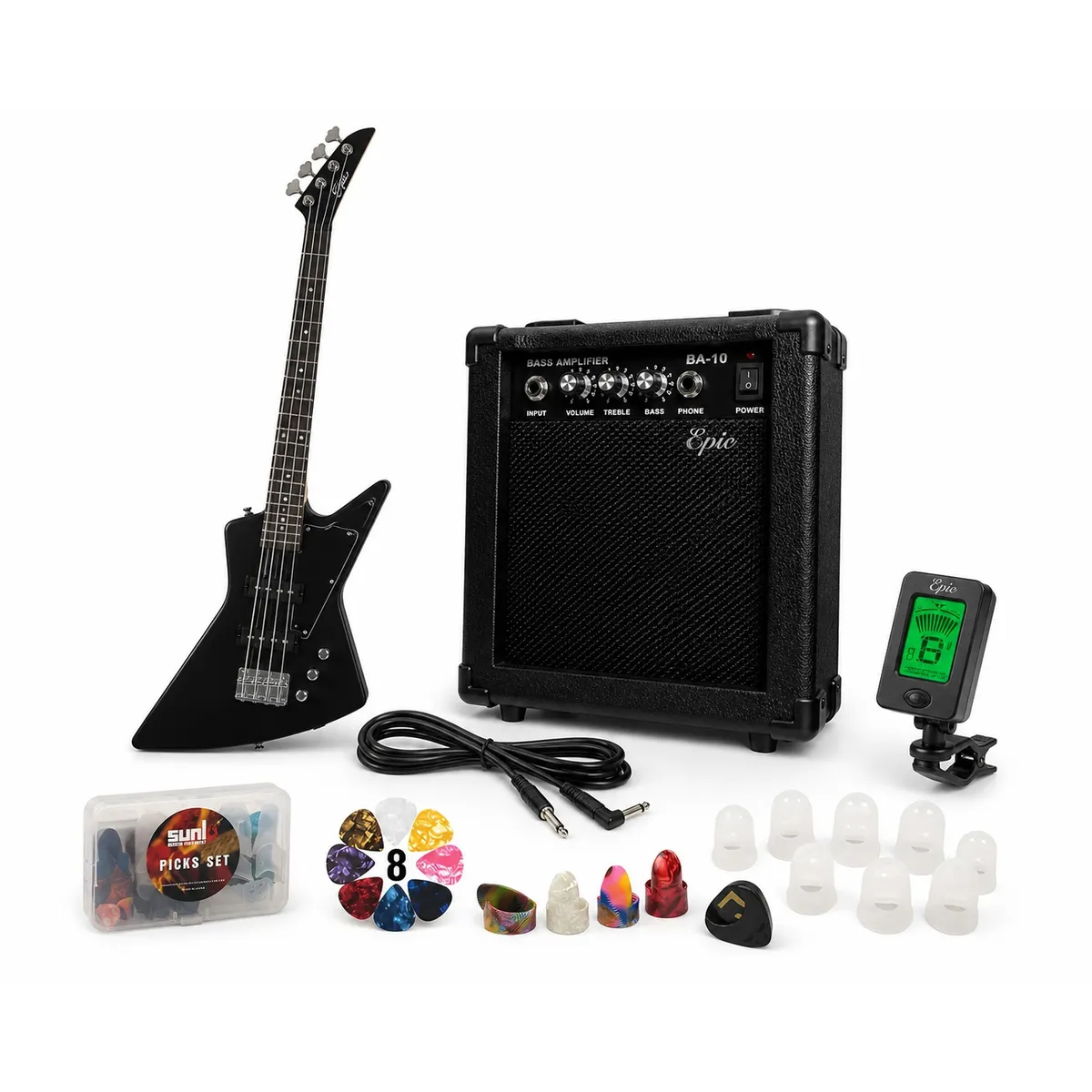 EPIC - Pack Bajo Electrico Epic EXP 46 Pulgadas Con Amplificador de Watts