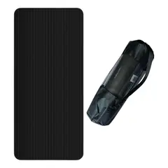 GENERICO - Colchoneta Yoga Mat Antideslizante Yopi 15mm Negra con Bolso BELUG