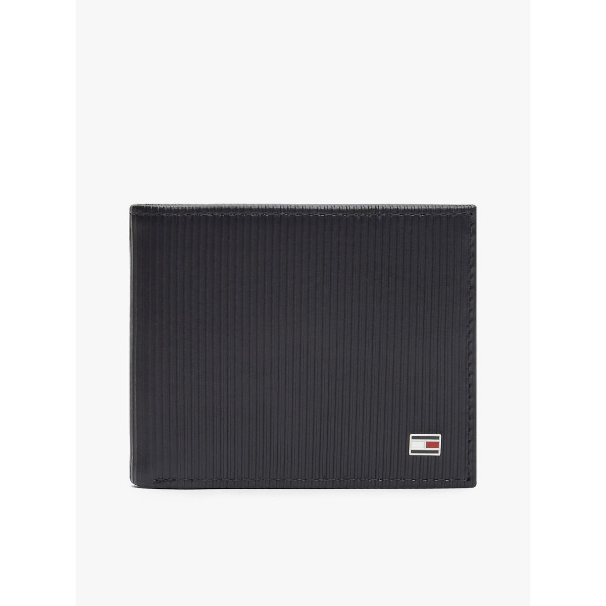 TOMMY HILFIGER - Billetera De Cuero Plegable Azul Tommy Hilfiger