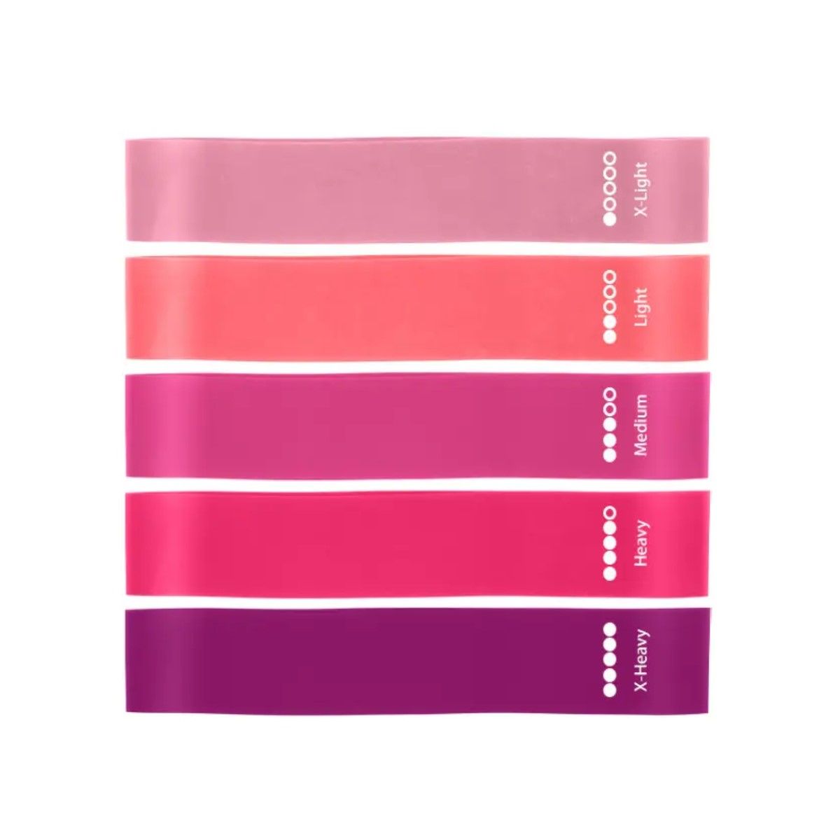 GENERICO - Set de Yoga y Pilates Fitpro con Aro, Bandas, Balón y Accesorios - Pack de 8 Piezas en Rosa BELUG
