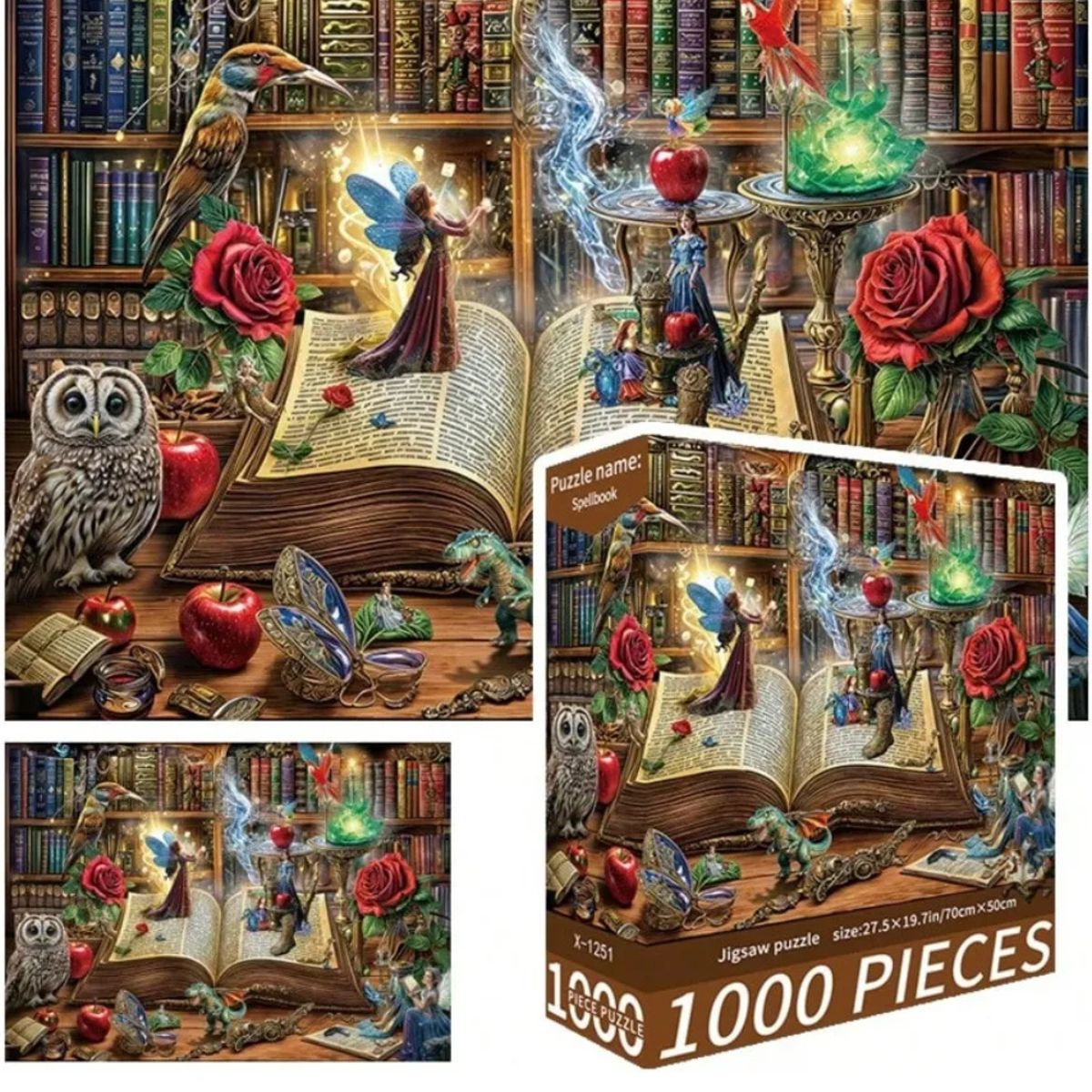 GENERICO - Rompecabezas diseño de Spellbook Libro De Hechizos 1000 Pzs