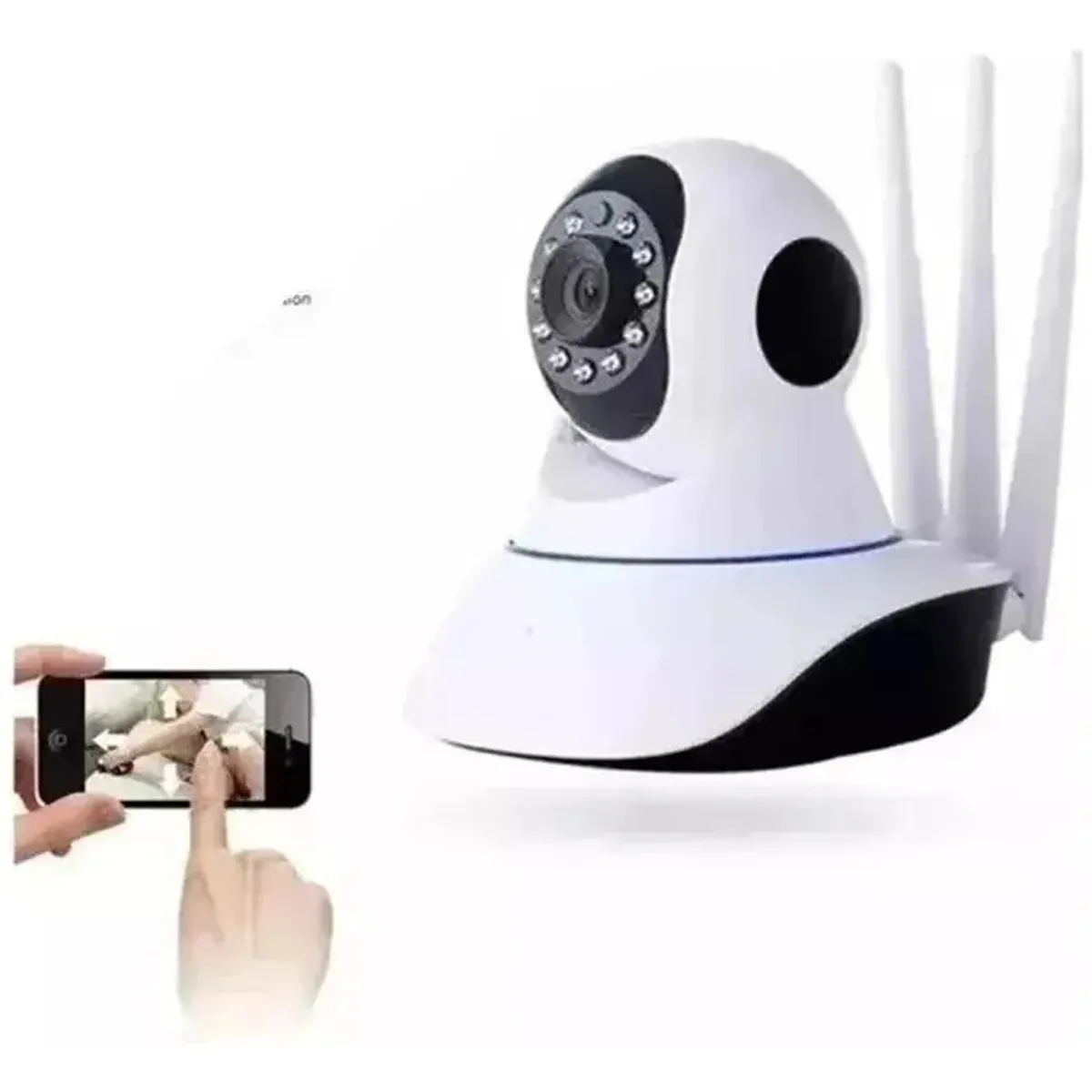 GENERICO - Camara Ip Wifi Seguridad Motorizada 360 Hd Vision Nocturna