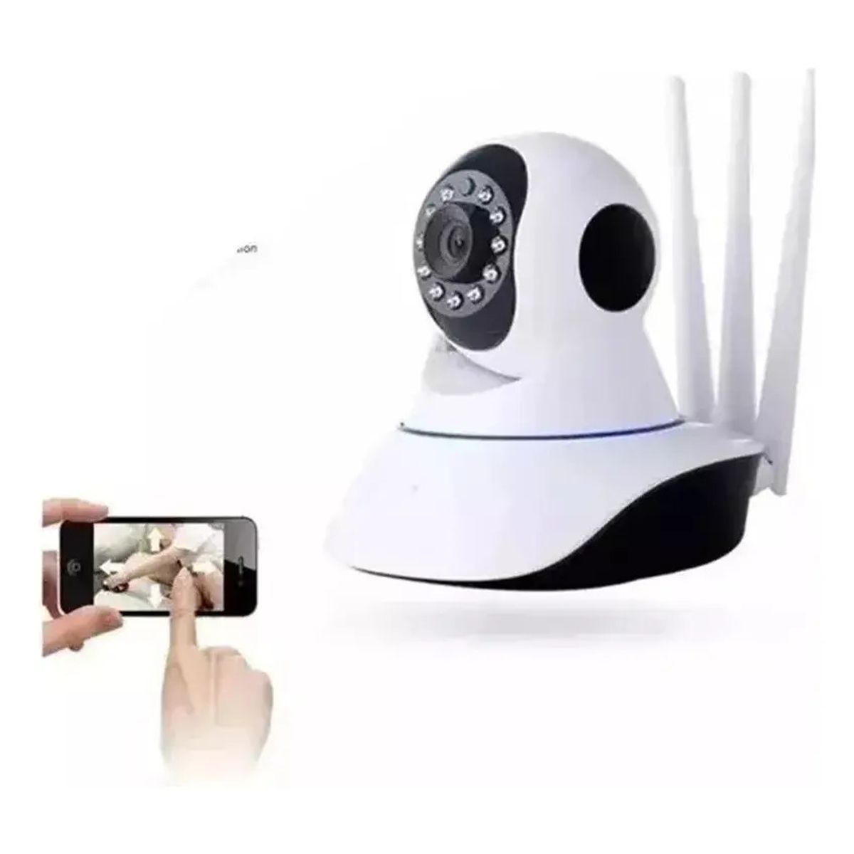 GENERICO - Camara Ip Wifi Seguridad Motorizada 360 Hd Vision Nocturna