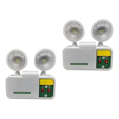 GENERICO - Pack 2 Lampara Luz Led Emergencia Recargable Automatica