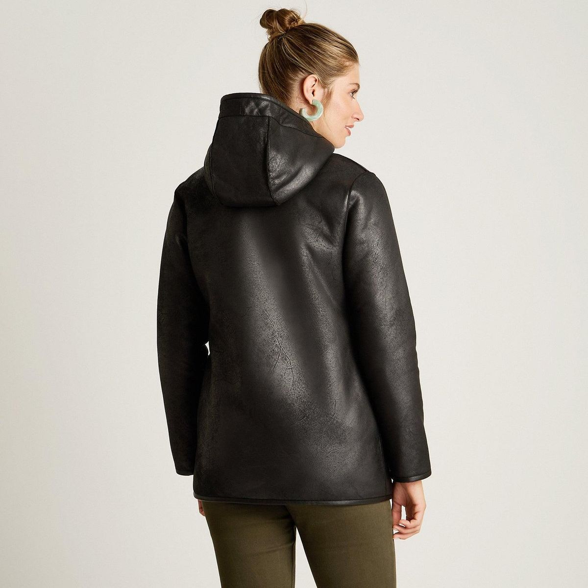 LORENZO DI PONTTI - Chaqueta Negro Manga Larga Elasticidad Nula Con Forro Calce Normal Tela Bonded