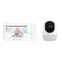 LUBABYCAS - Camara Monitor bebé Con APP Luz 43″1080P