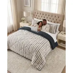 GENERICO - Plumon Estampado Mashini Sherpa 2 Plazas Ultra Calido