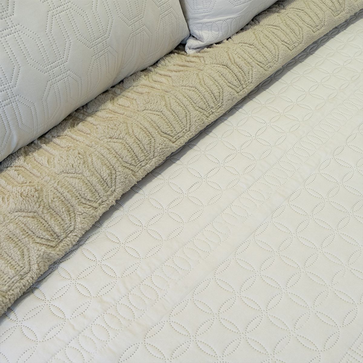DORAL - CUBRECAMA QUILT HOTPRESS VIENA CON SHERPA BEIGE DORAL 2 PLAZAS