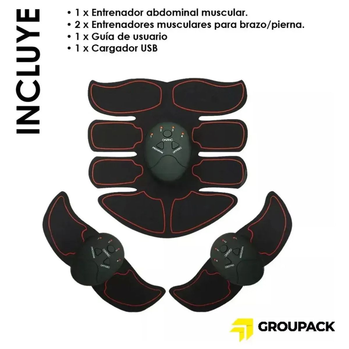 MOVI - Electroestimulador Muscular 3 en 1