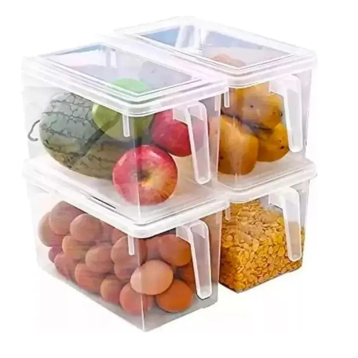 GENERICO - 4 Caja Organizadora Para Refrigerador Cocina
