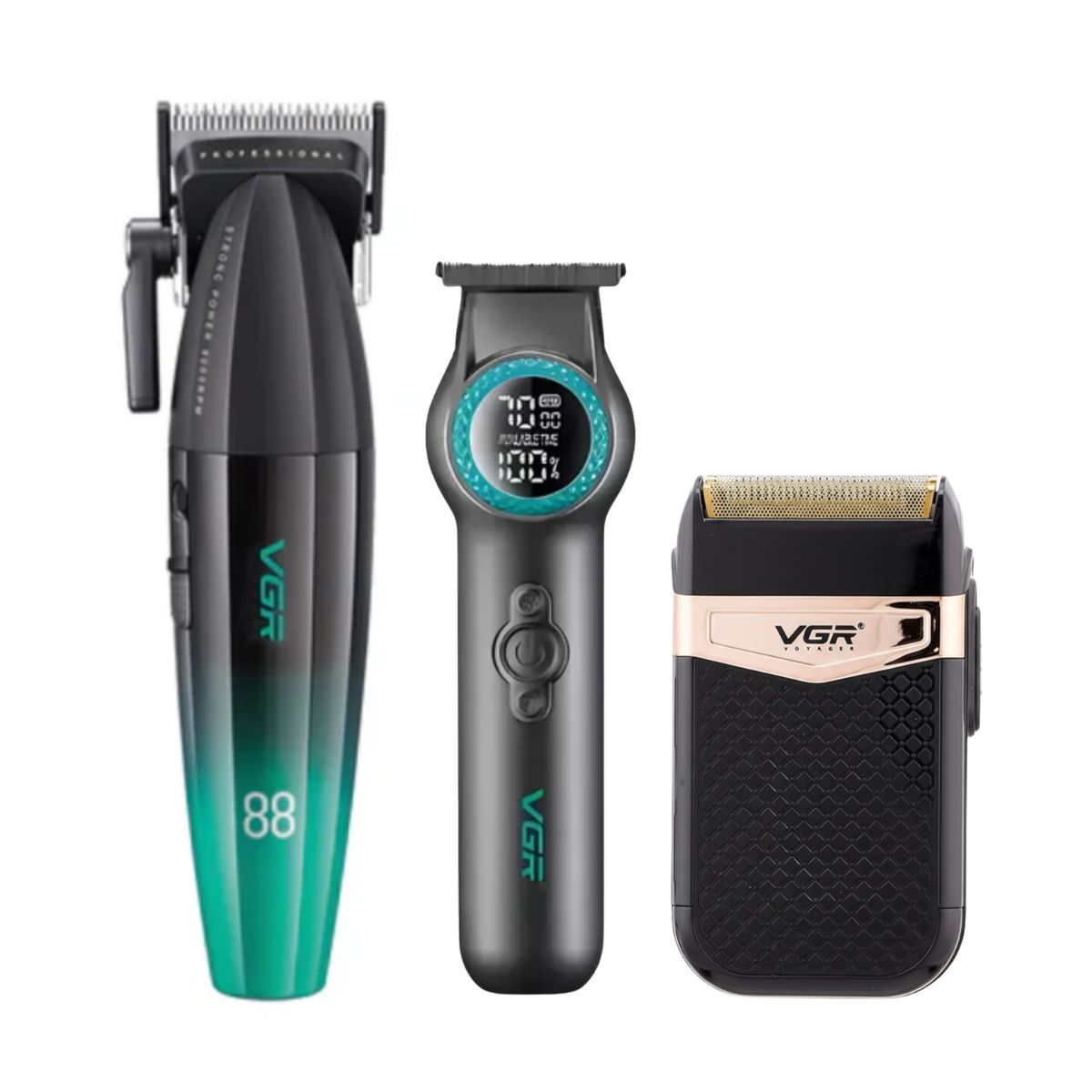 GENERICO - Barber Combo Vgr Cortapelo V003 Patillera V990 +shaver V331