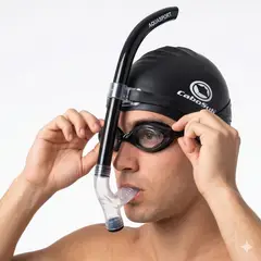 AQUASPORT - Kit Natación Pro Aletas 36-38 + Snorkel + Gorro + Gafas