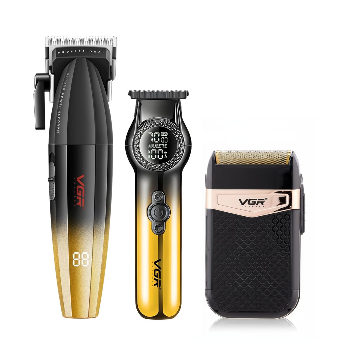 GENERICO - Barber Combo Vgr Cortapelo V003 Patillera V990 +shaver V331