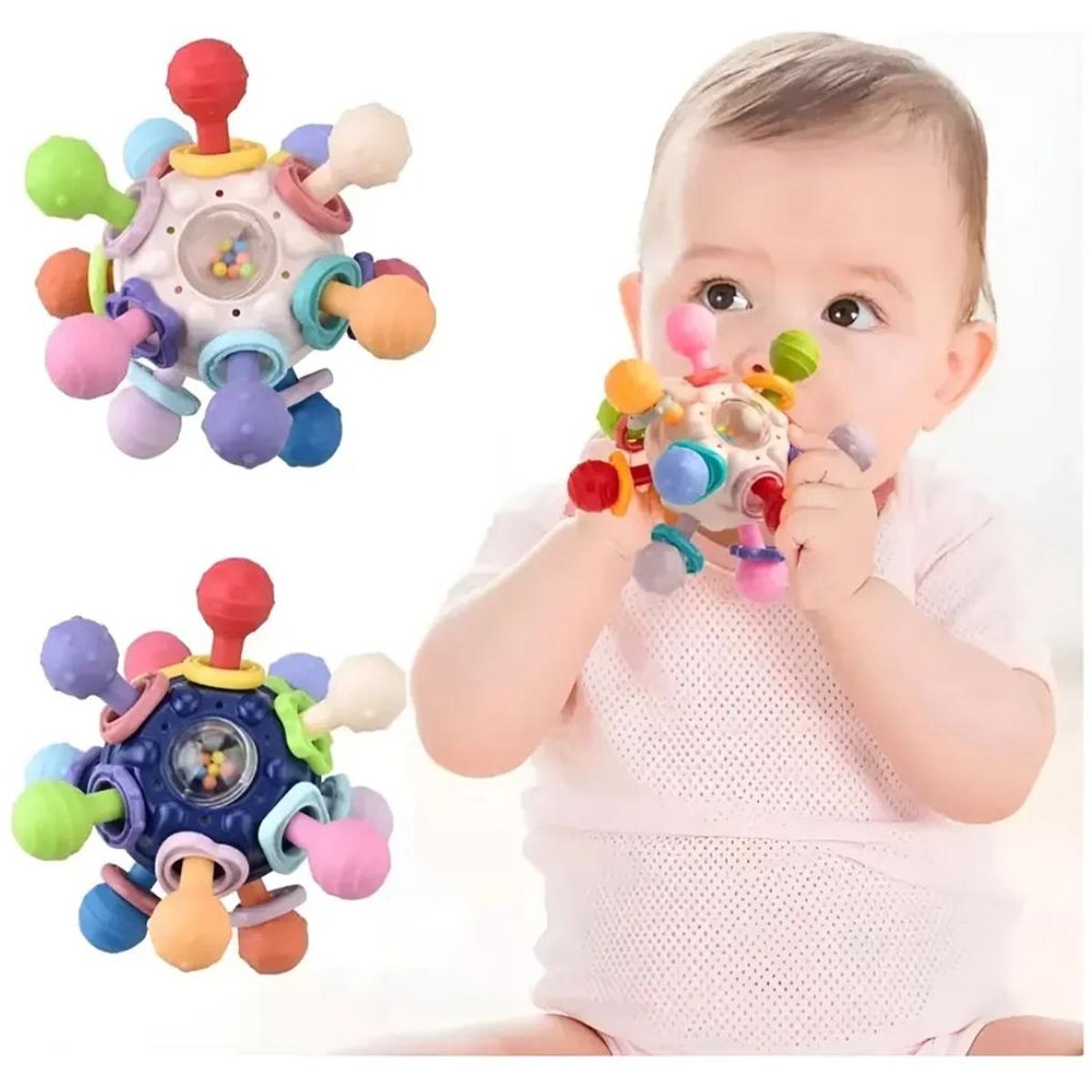 GENERICO - Juguetes Sensoriales Para Bebés Montessori 4 En 1 Pelota