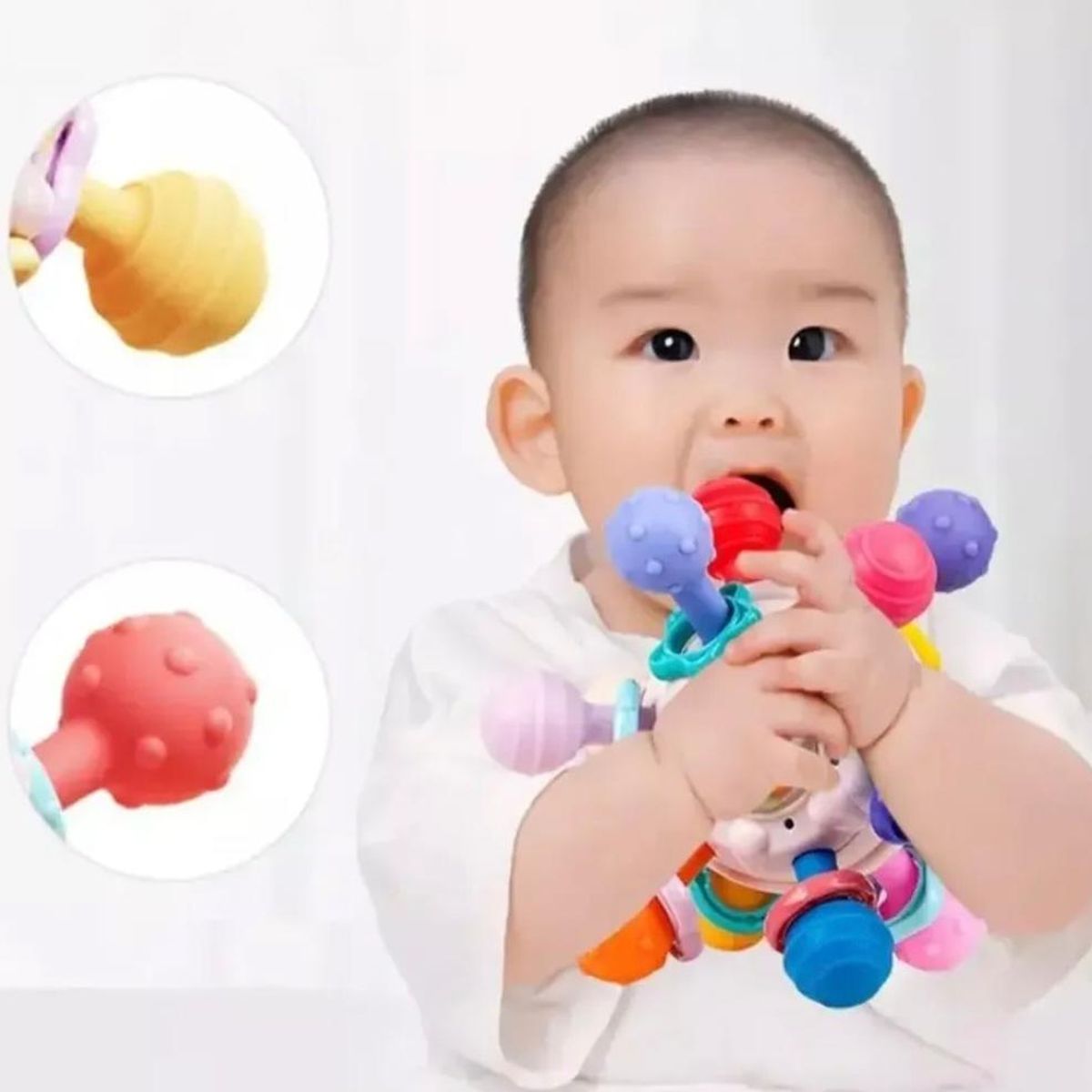 GENERICO - Juguetes Sensoriales Para Bebés Montessori 4 En 1 Pelota