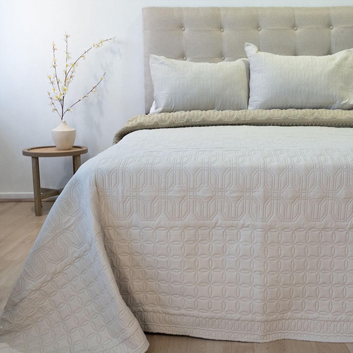 DORAL - CUBRECAMA QUILT HOTPRESS VIENA CON SHERPA BEIGE DORAL 2.5 PLAZAS