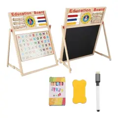 GENERICO - Pizarra Magnética Doble Para Niños Educativa