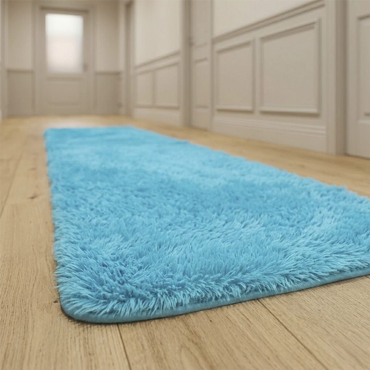 GENERICO - Alfombra Pasillera Tipo Shaggy medida 55 x200 cm 14