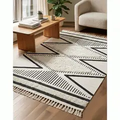 GENERICO - Alfombra Decorativa Tamaño 120x180 cm Diseño Boho Moderno 4