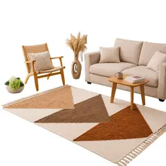 GENERICO - Alfombra Decorativa Tamaño 120x180 cm Diseño Boho Moderno 5