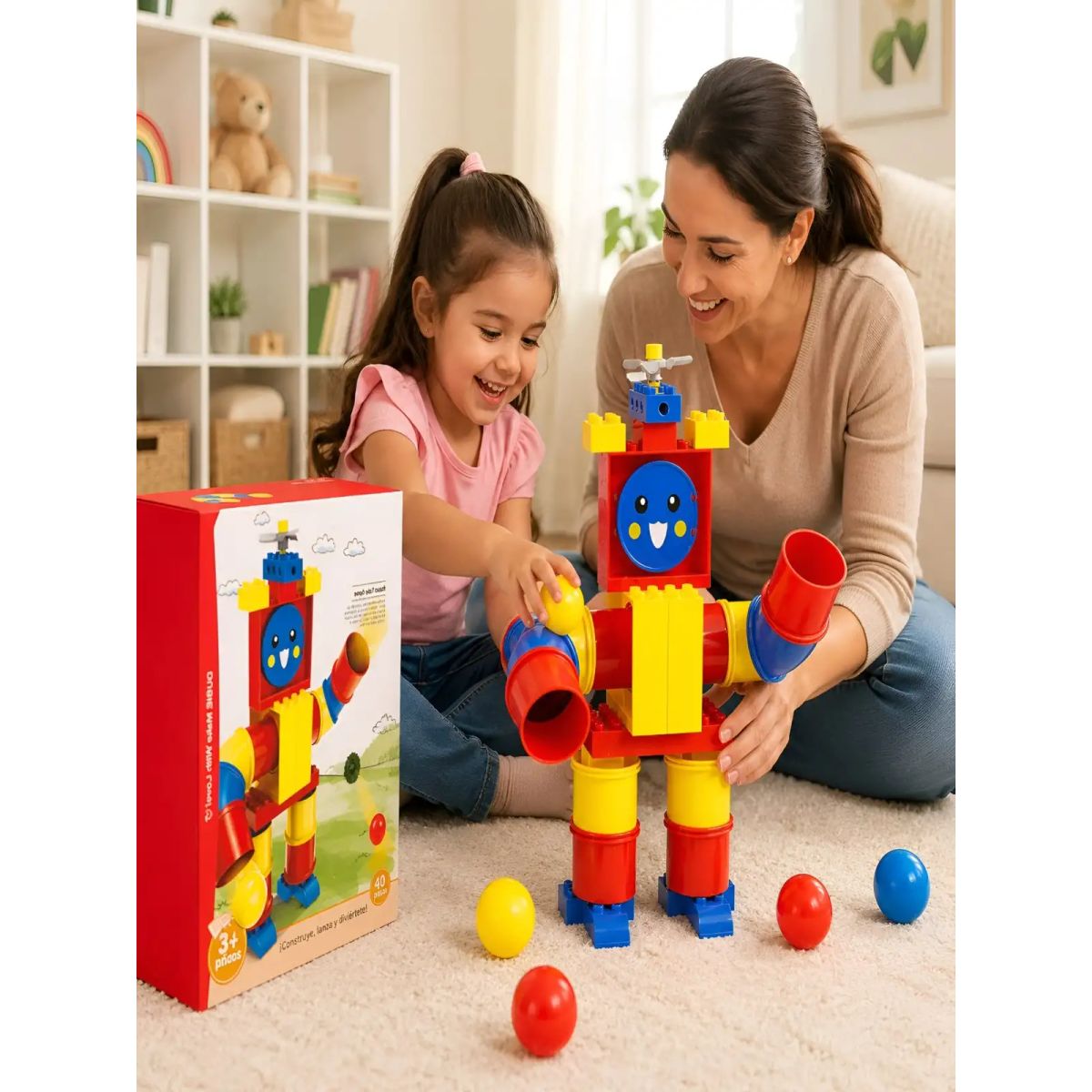 GENERICO - Set de Bloques de Construcción Robot Didáctico Interactivo
