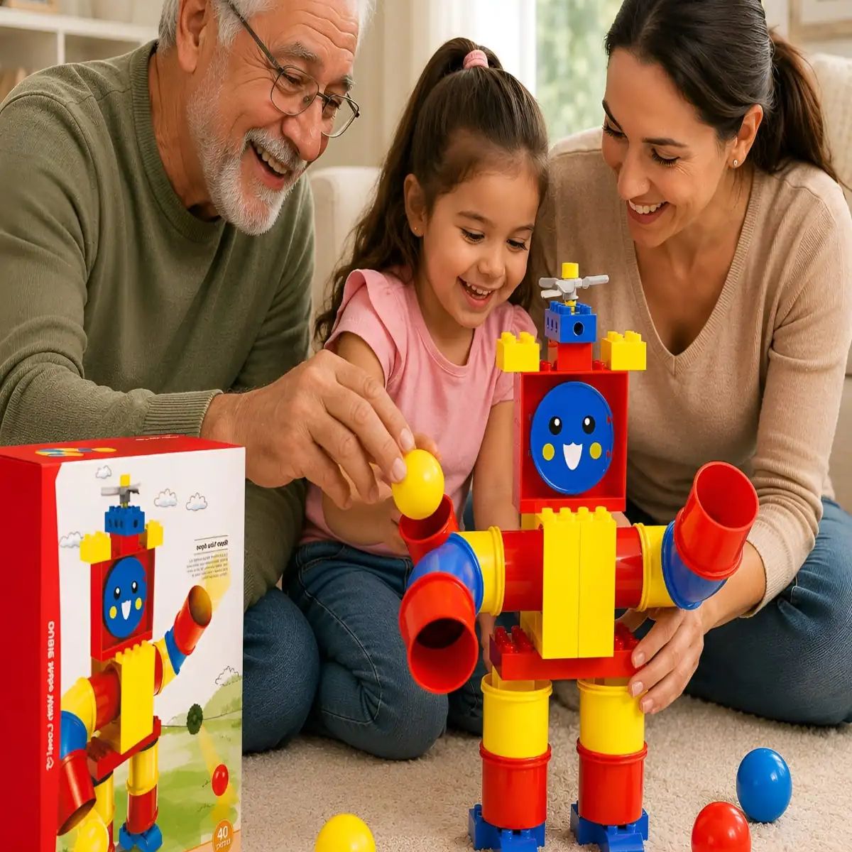 GENERICO - Set de Bloques de Construcción Robot Didáctico Interactivo