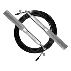 GENERICO - Cuerda Saltar Velocidad Aluminio Ajustable Crossfit Color Silver BELUG