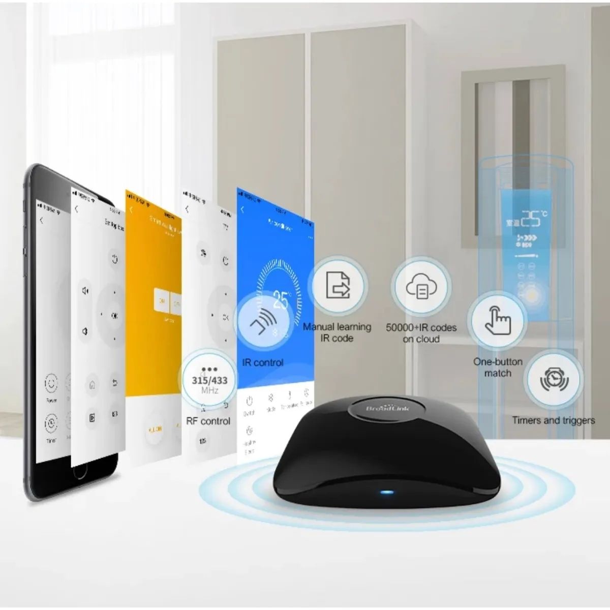 BROADLINK - Broadlink Rm4 Pro Controlador Inteligente Universal Wifi