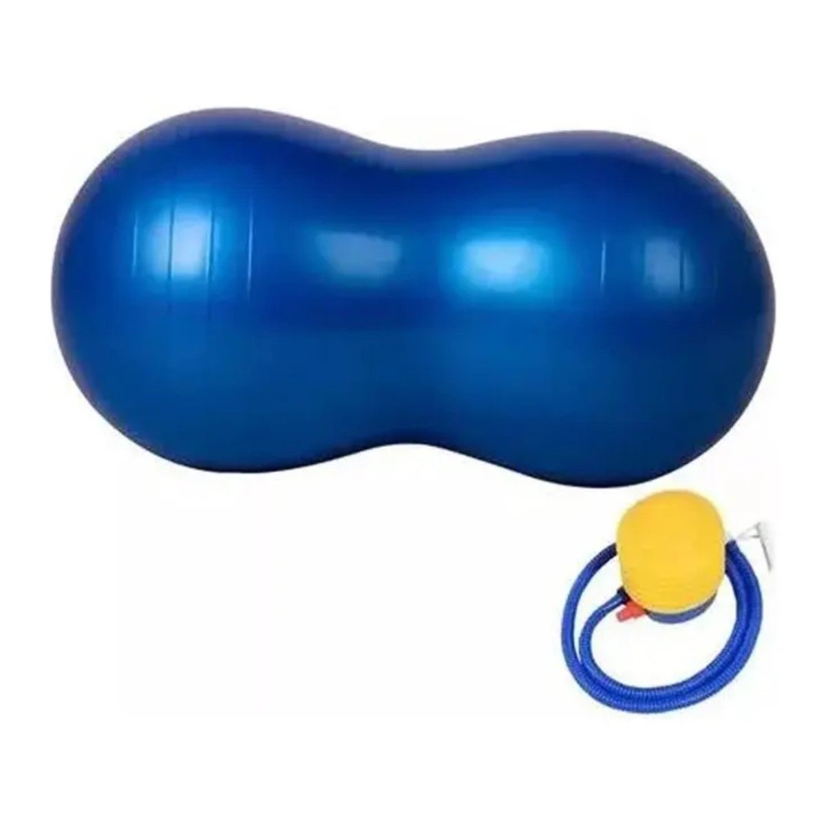 GENERICO - Balón Ovalado Pilates Yoga Tipo Maní 90x45cm Rehabilitación Color Azul BELUG