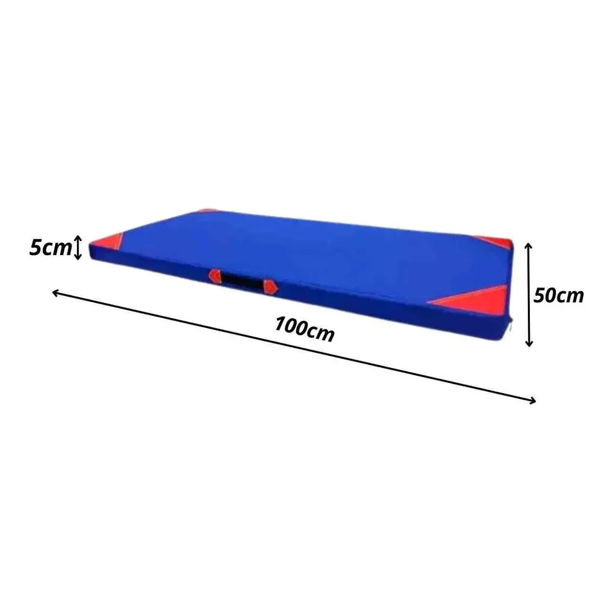 GENERICO - Colchoneta Deportiva Tela Lona Oxford 100x50x5cm ejercicio Color Azul BELUG