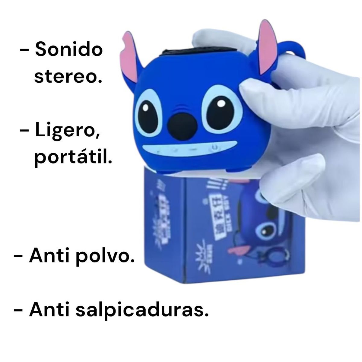 GENERICO - Parlante Bluetooth Stitch Recargable Inalámbrico USB Portatil