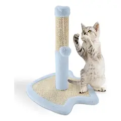 GENERICO - Rascador Para Gatos Nobleza Forma Pez Azul 38 Centimetros
