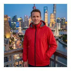 EKOL TACTICA MILITAR - Chaqueta Cortaviento Con Forro De Polar Impermeable Roja Cuello Desmontable