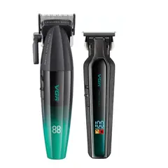VGR - Barber Combo Profesional V-003 Clipper Y V-930 trimmer